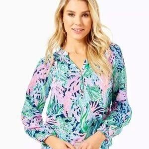 NWT Lilly Pulitzer, Silk Elsa Top